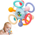 Montessori Teething Toys for Babies 0-6 6-12 Months, Baby Teether Sensory Toys for 0 3 6 9 12 18 Months, Newborn Infant Learning Toys for 1 2 Year Old Boys Girls