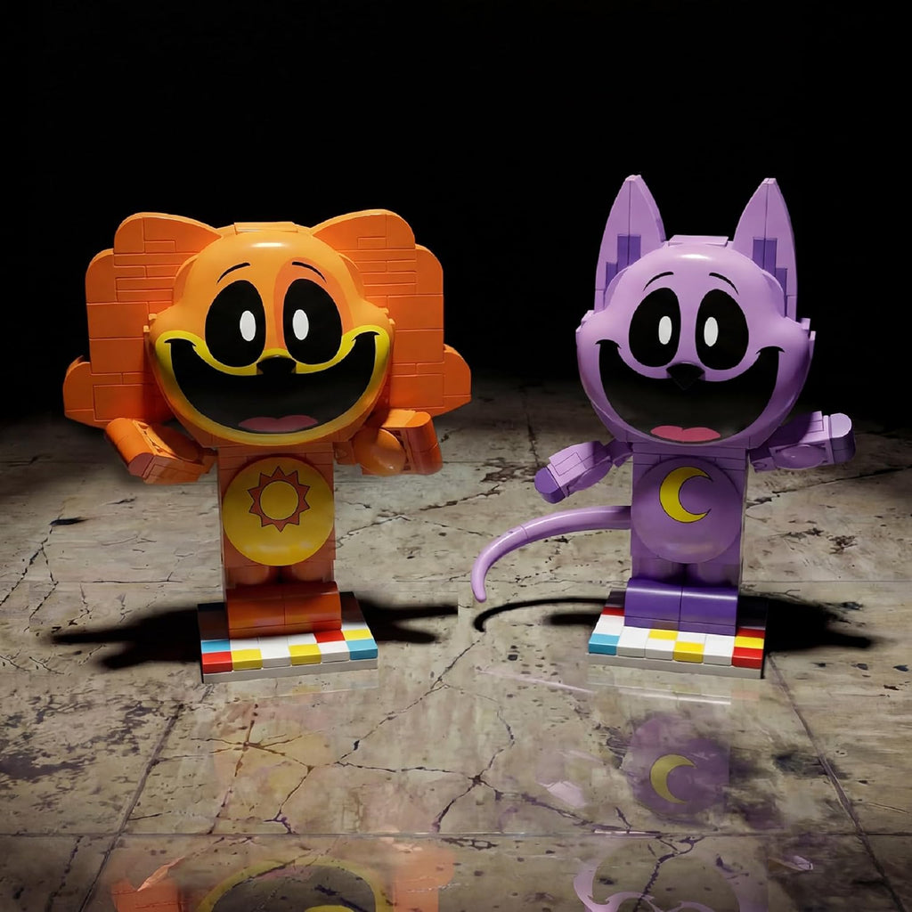 Brickcraft Poppy Playtime Dogday Smiling Critters Building Set, 170 Piece Posable Orange Dog Figure with Sun Medallion, Collectible Indie Horror Game Building Toys Gift for Boys & Girls Ages 8 and Up