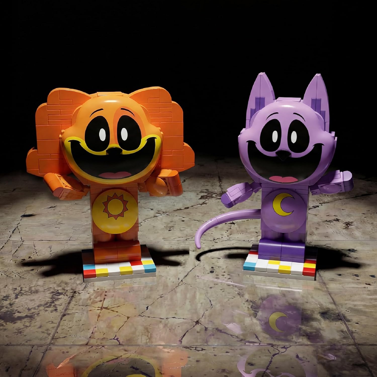 Brickcraft Poppy Playtime Dogday Smiling Critters Building Set, 170 Piece Posable Orange Dog Figure with Sun Medallion, Collectible Indie Horror Game Building Toys Gift for Boys & Girls Ages 8 and Up